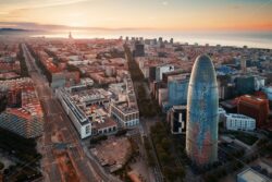 Torre Glories sunrise aerial view - Songquan Photography