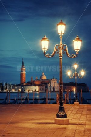 Venice at night and San Giorgio Maggiore church - Songquan Photography
