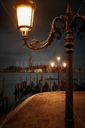 Venice at night and San Giorgio Maggiore church - Songquan Photography