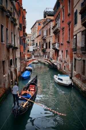 Venice canal Gondola - Songquan Photography