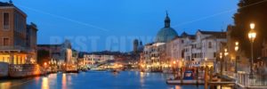 Venice canal night panorama - Songquan Photography