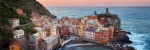Vernazza buildings and sea in Cinque Terre panorama - Songquan Photography