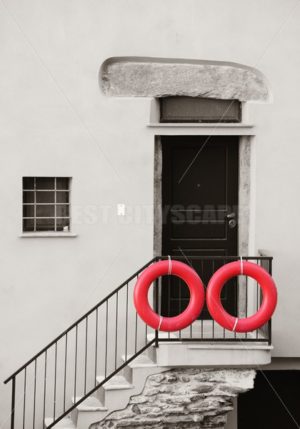 residential building closeup in Riomaggiore in Cinque Terre - Songquan Photography