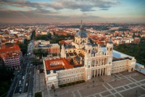 Madrid Almudena Cathedral aerial view - Songquan Photography