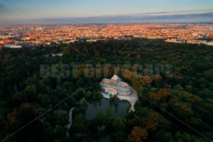 Madrid El Retiro Park aerial view - Songquan Photography
