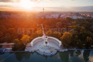 Madrid El Retiro Park aerial view - Songquan Photography