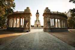 Madrid El Retiro Park monument sunset - Songquan Photography