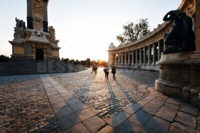 Madrid El Retiro Park monument sunset - Songquan Photography