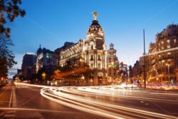 Madrid Gran Via street View at night - Songquan Photography