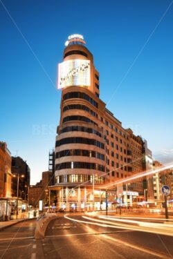 Madrid Gran Via street View at night - Songquan Photography