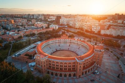 Madrid Las Ventas Bullring aerial view - Songquan Photography