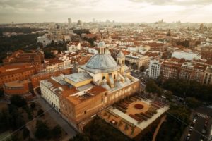 Madrid Royal Basilica of San Francisco el Grande aerial view - Songquan Photography