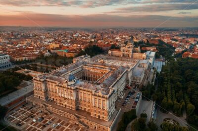 Madrid Royal Palace aerial view - Songquan Photography