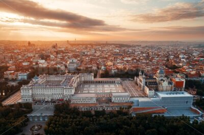 Madrid Royal Palace aerial view - Songquan Photography