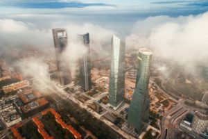 Madrid financial business district aerial view - Songquan Photography