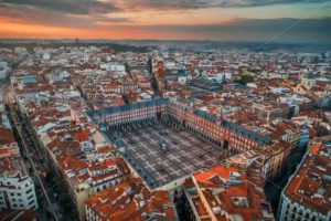 Madrid plaza Mayor aerial view - Songquan Photography