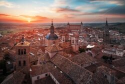 Aerial view of Toledo skyline sunset - Songquan Photography