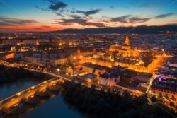 Cordoba aerial view at night - Songquan Photography