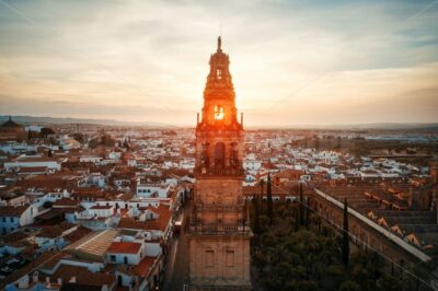 Cordoba bell tower sunset - Songquan Photography