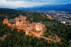 Granada Alhambra aerial view at night - Songquan Photography