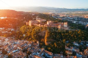 Granada Alhambra aerial view sunrise - Songquan Photography