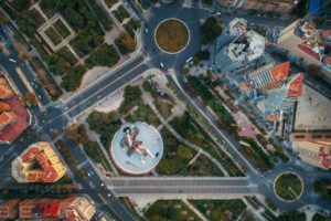 Modern architecture of Valencia aerial view - Songquan Photography