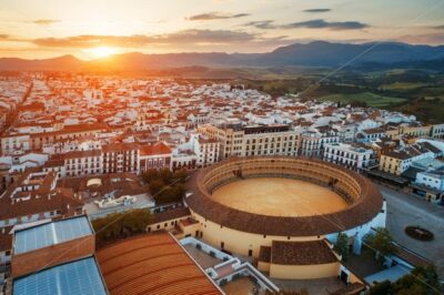 Plaza de Toros de Ronda aerial view - Songquan Photography