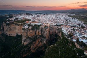 Ronda aerial view sunrise - Songquan Photography