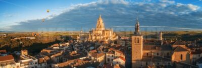 Segovia Cathedral aerial panorama view - Songquan Photography