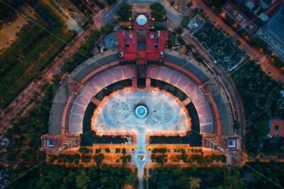 Seville Plaza de Espana aerial view - Songquan Photography