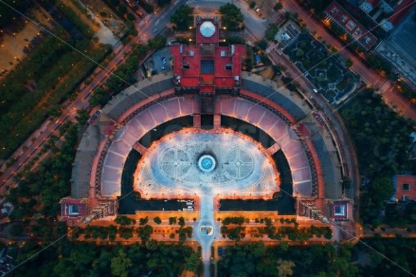 Seville Plaza de Espana aerial view - Songquan Photography