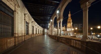 Seville Plaza de Espana night - Songquan Photography