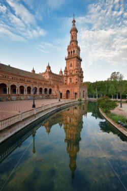 Seville Plaza de Espana over water - Songquan Photography