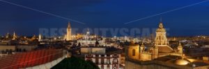 Seville night rooftop panorama view - Songquan Photography