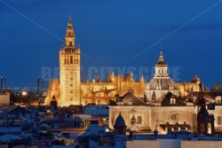 Seville night rooftop view - Songquan Photography