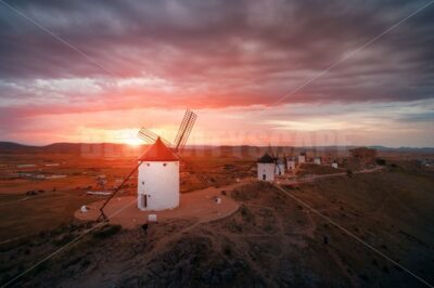 Windmill sunset - Songquan Photography