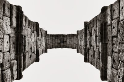 aqueduct closeup view in Segovia - Songquan Photography