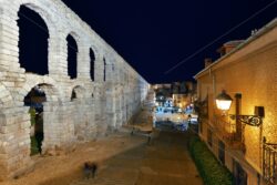 aqueduct closeup view in Segovia - Songquan Photography