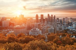 Montreal sunrise city skyline - Songquan Photography
