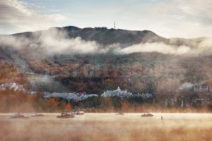 Morning foggy lake - Songquan Photography