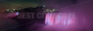 Niagara Falls panorama at night - Songquan Photography