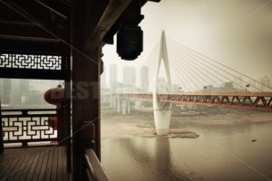 Chongqing bridge at Hongyadong - Songquan Photography
