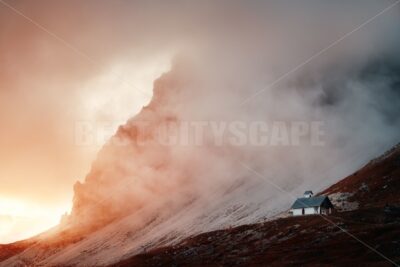 Dolomites fog church - Songquan Photography