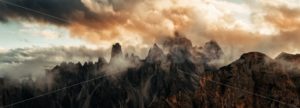 Dolomites fog mountain peak - Songquan Photography