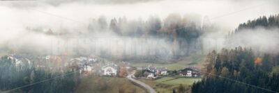 Dolomites fog town - Songquan Photography