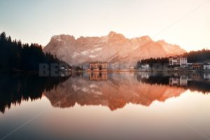 Dolomites sunrise reflection - Songquan Photography