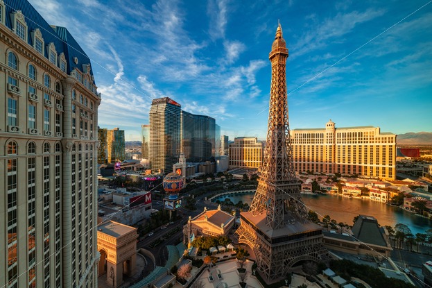 Las Vegas, Paris hotel editorial stock image. Image of strip
