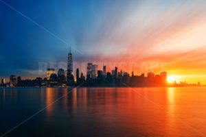 New York City skyline day and night - Songquan Photography