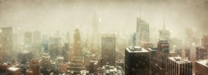 New York City skyline in snow - Songquan Photography