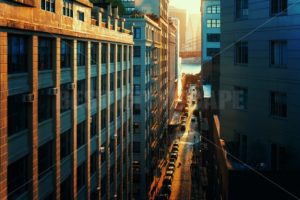 New York City street sunset - Songquan Photography